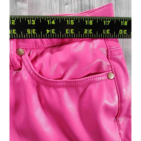 Judy Blue Faux Leather High Waist Control Top Straight Leg Pants Size 15… - Picture 12 of 12